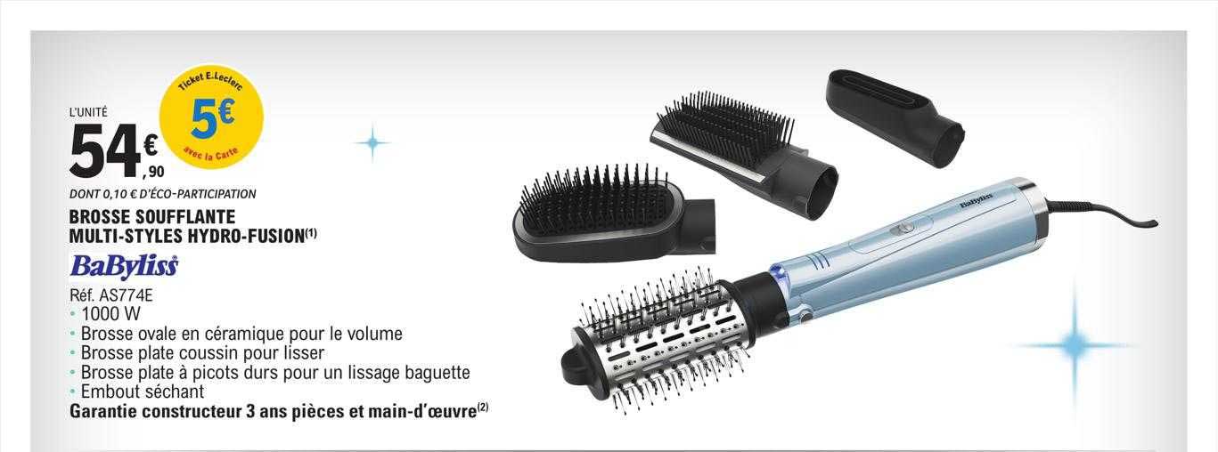 Brosse Soufflante Multi-styles Hydro-fusion Babyliss