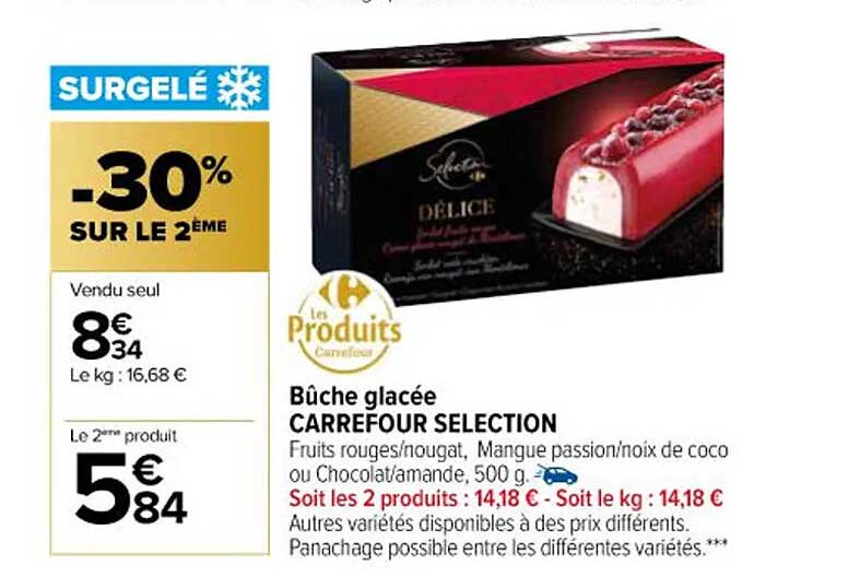 Bûche Glacée Carrefour Sélection