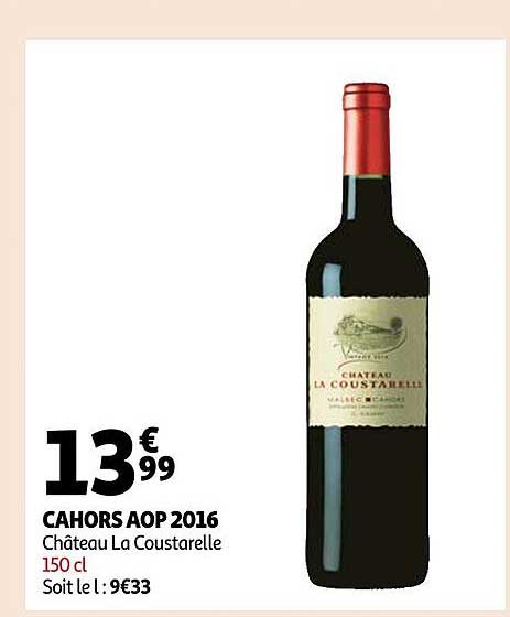 Cahors Aop 2016 Château La Coustarelle