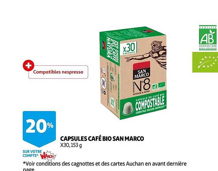 capsules café bio san marco