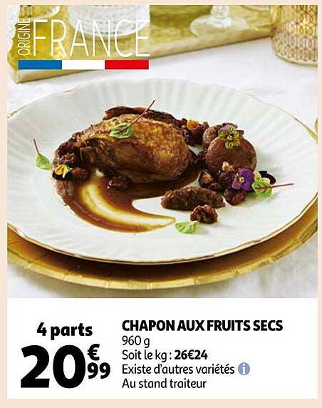 Chapon Aux Fruits Secs