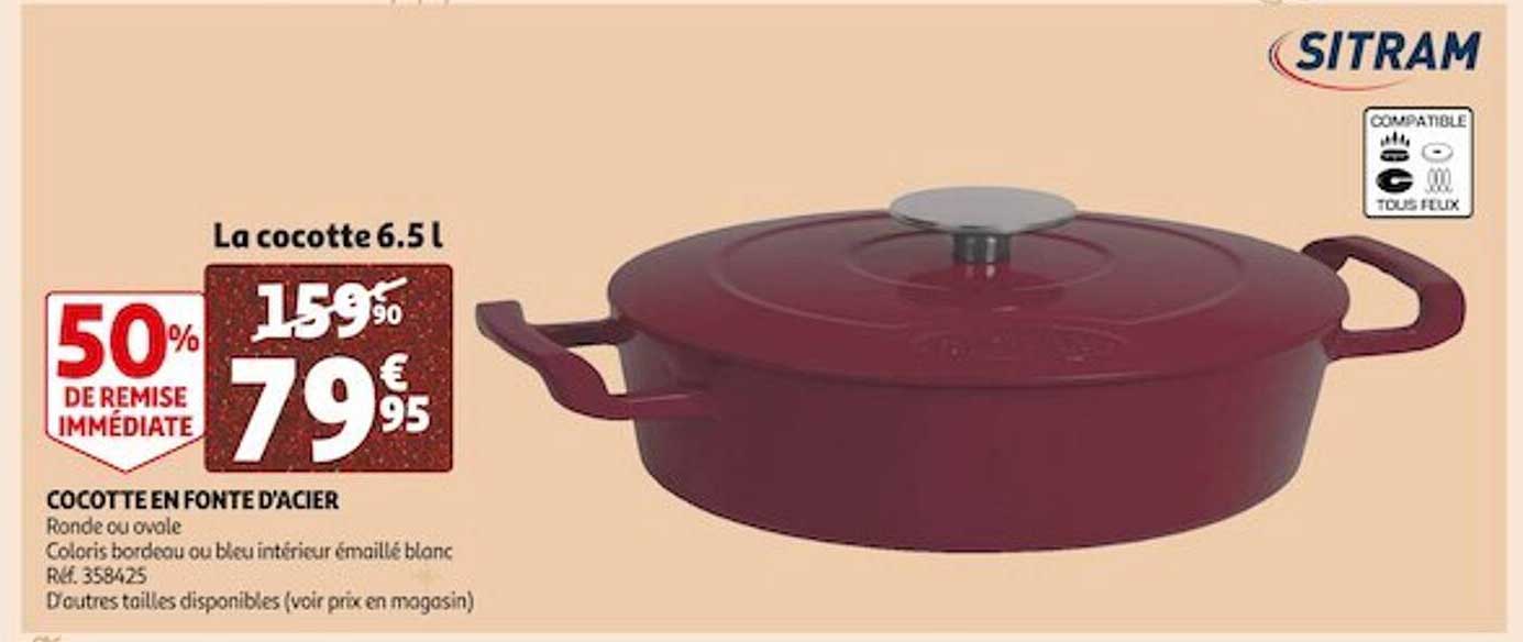 cocotte en fonte d'acier