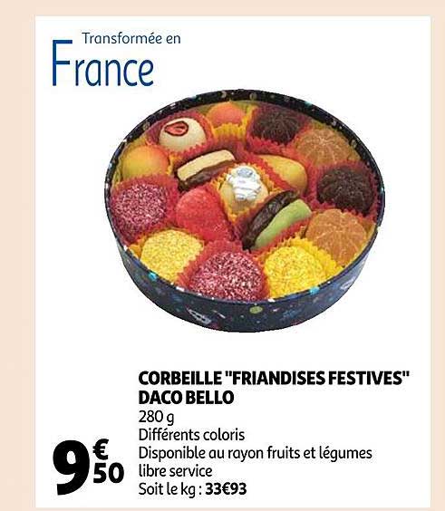 corbeille "friandises festives" daco bello