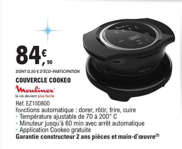 Couvercle Cookeo Moulinex