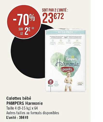 Culottes Bébé Pampers Harmonie