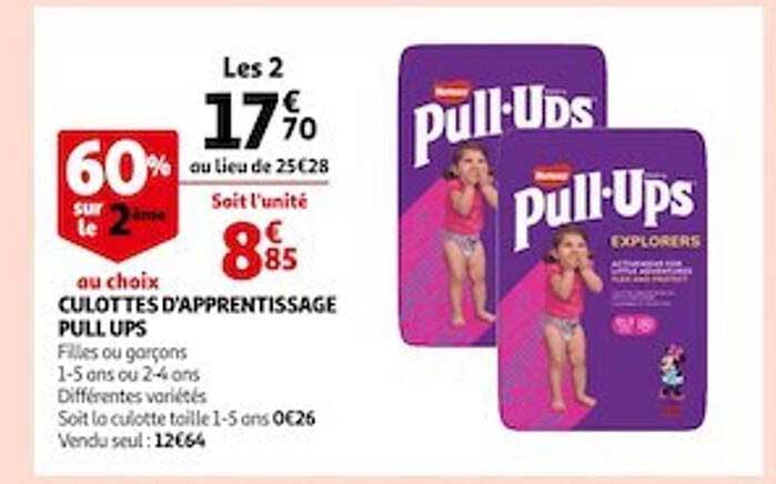 culottes d'apprentissage pull ups