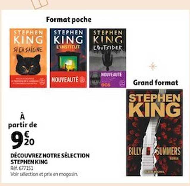 découvrez notre sélection stephen king