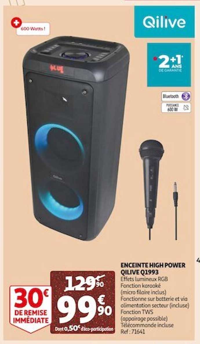 enceinte high power qilive q1993