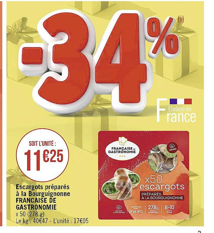 escargots préparés à la bourguignonne française de gastronomie