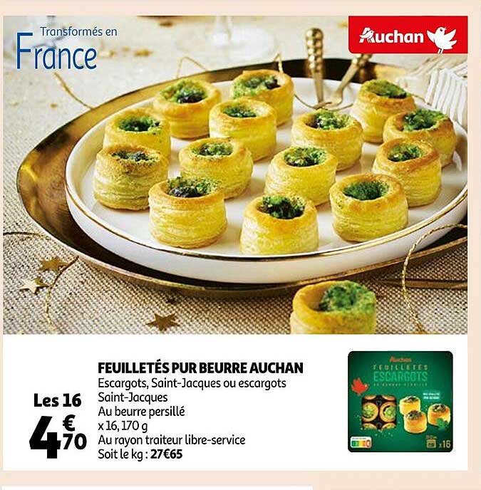 Feuilletés Pur Beurre Auchan