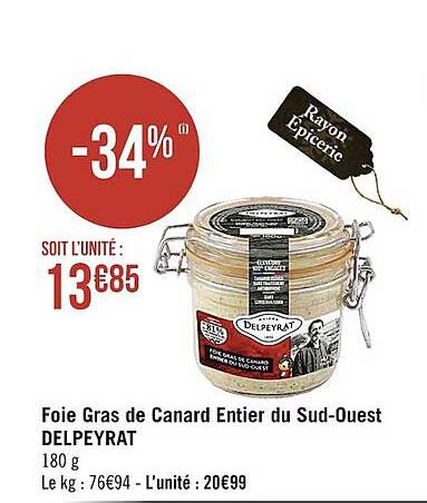 foie gras de canard entier du sud-ouest delpeyrat