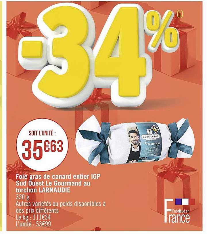 foie gras de canard entier igp sud ouest le gourmand au torchon larnaudie