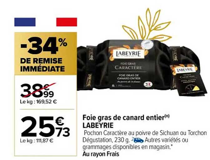 Foie Gras De Canard Entier Labeyrie