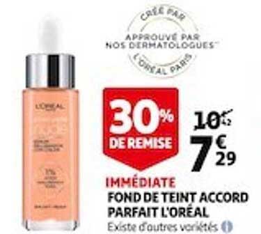 fond de teint accord parfait l'oréal
