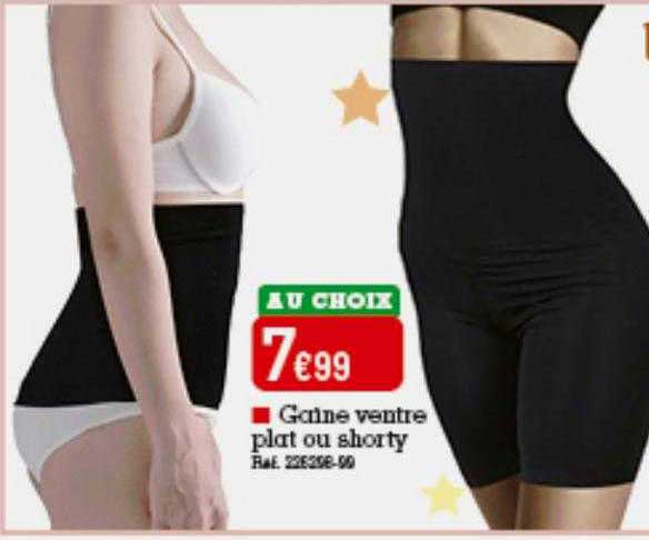gaine ventre plat ou shorty
