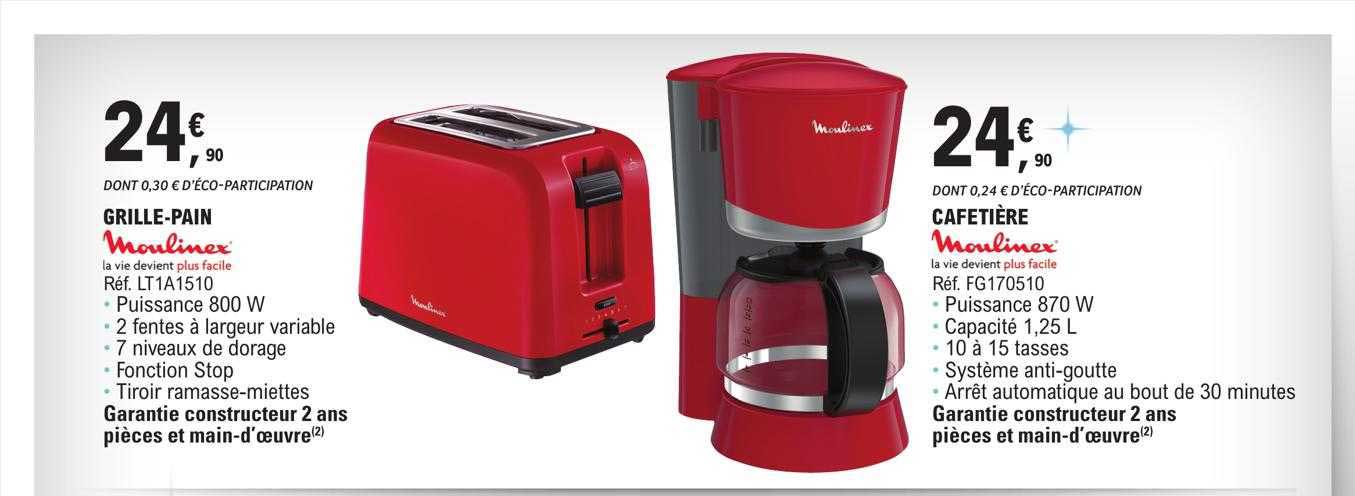 grille-pain moulinex, cafetière moulinex
