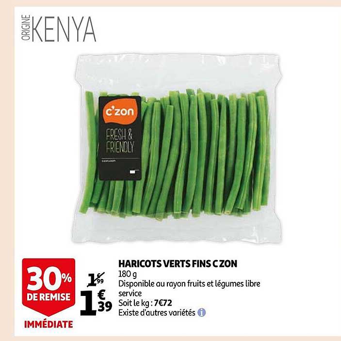 haricots verts fins c zon