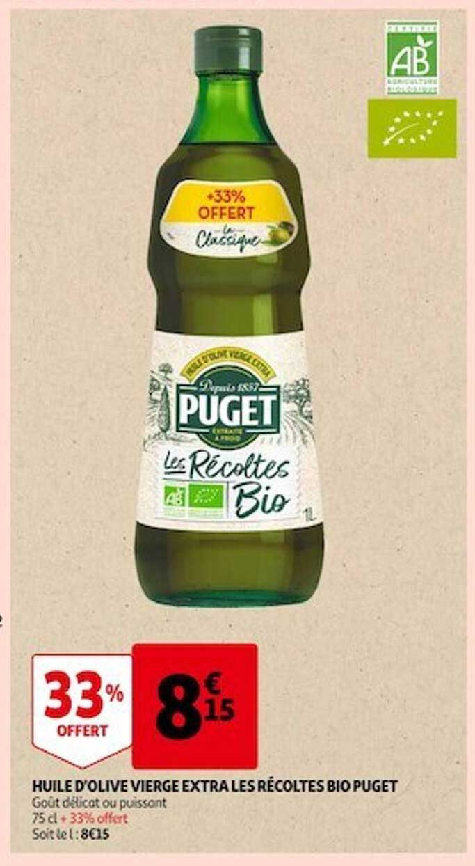 huile d'olive vierge extra les récoltes bio puget