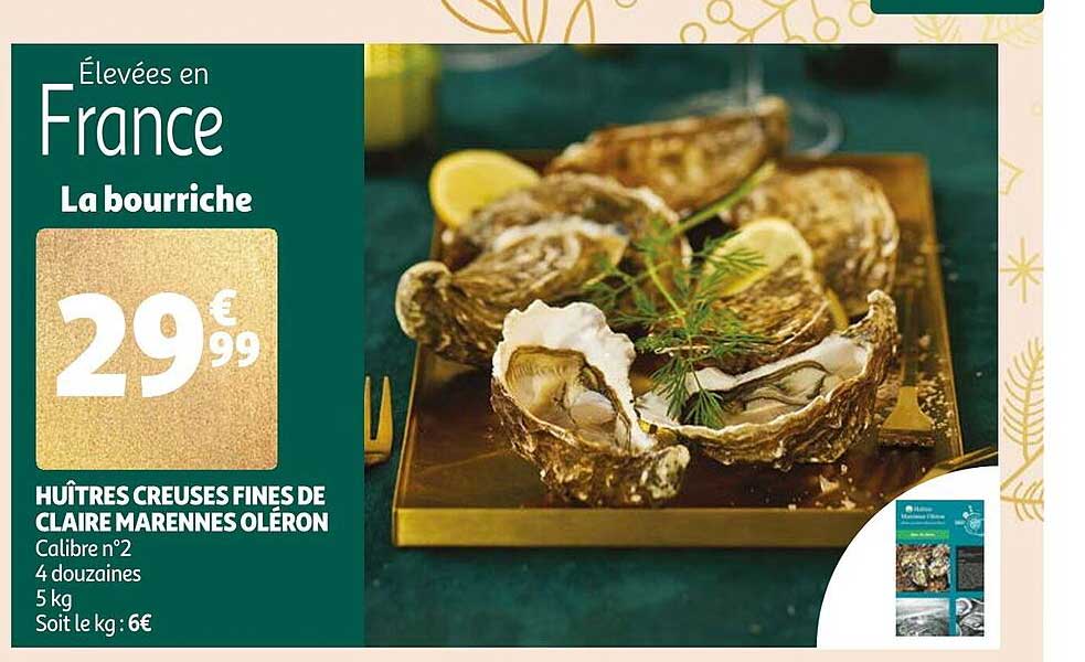 Huîtres Creusés Fines De Claire Marennes Oléron