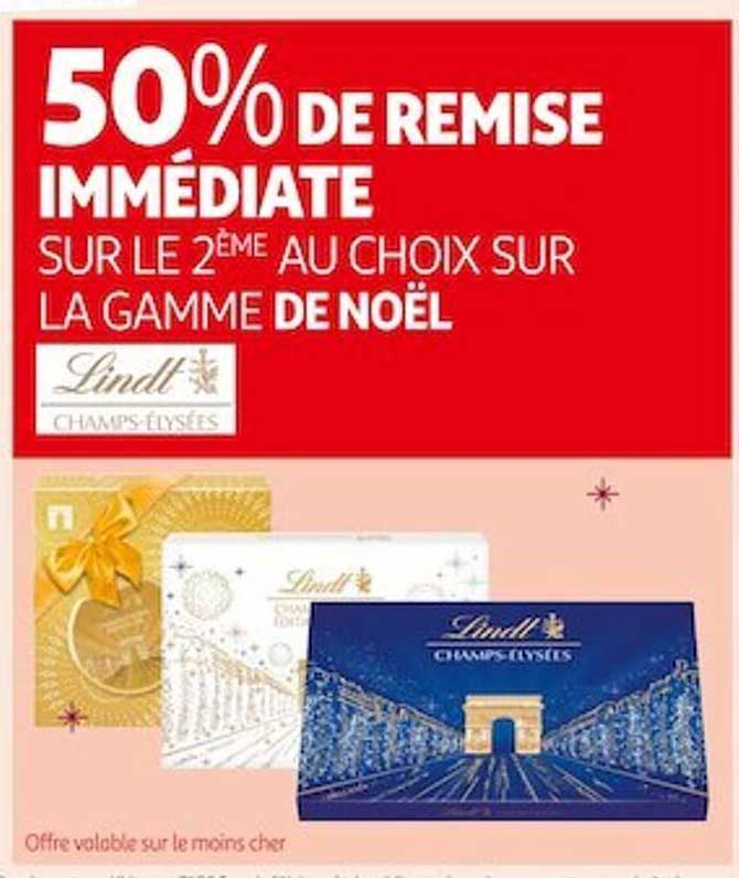 la gamme de noël lindt champs-élysées