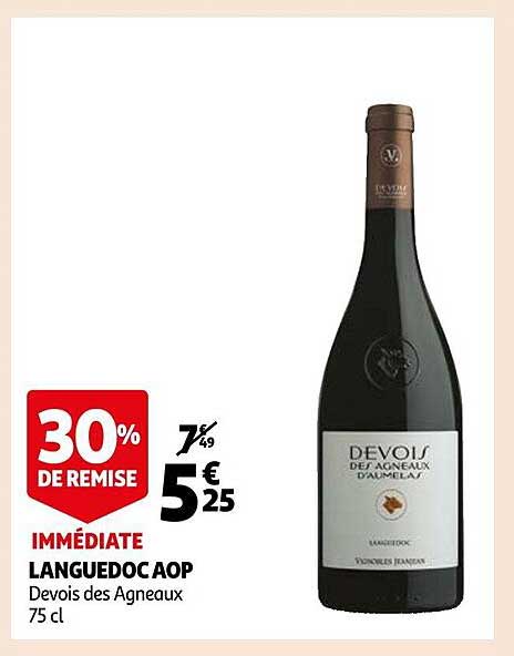 languedoc aop devois des agneaux