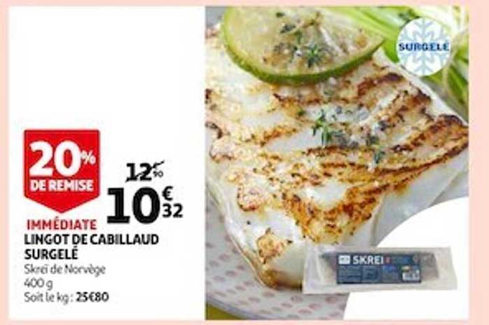 Lingot De Cabillaud Surgelé