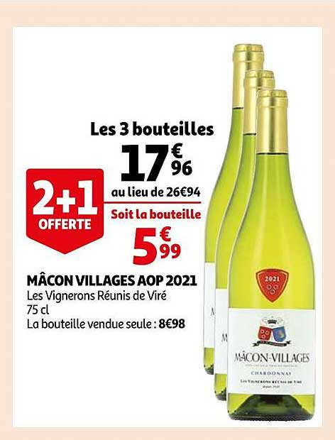 mâcon villages aop 2021 les vignerons réunis de viré