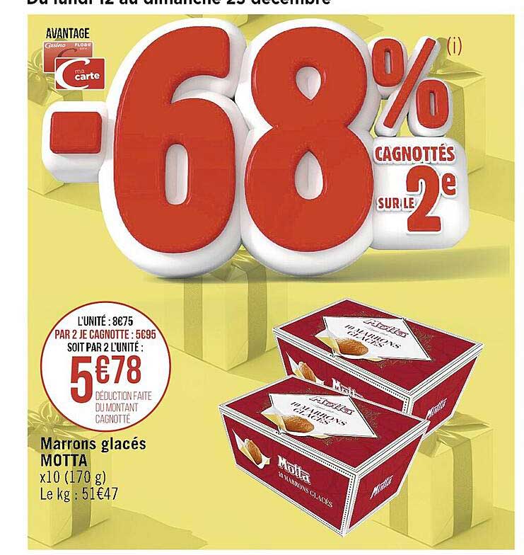 Marrons Glacés Motta