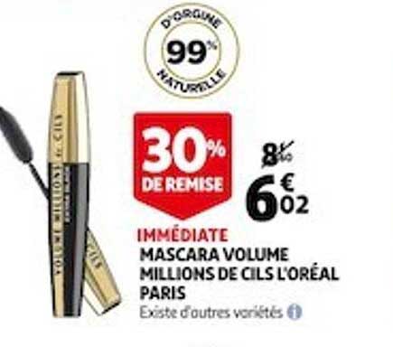 mascara volume millions de cils l'oréal paris