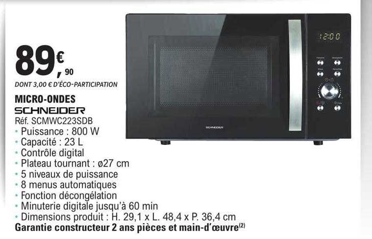 micro-ondes schneider