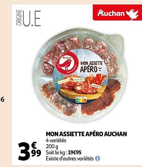 mon assiette apéro auchan