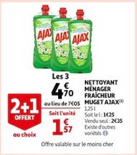 Nettoyant Ménager Fraîcheur Muget Ajax