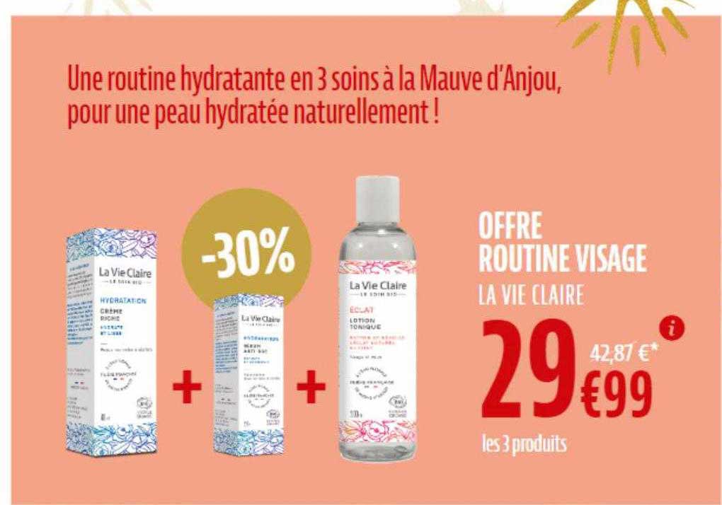 offre routine visage la vie claire