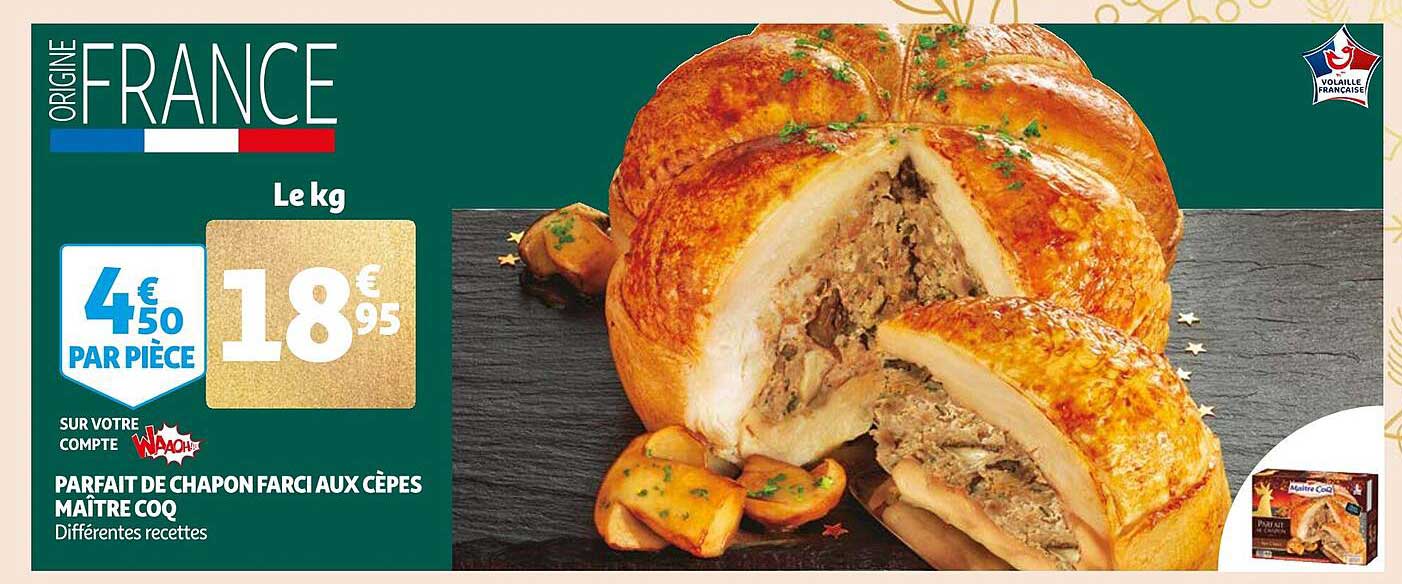 parfait de chapon farcie aux cèpes maître coq