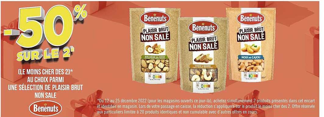 plaisir brut non slé bénénuts