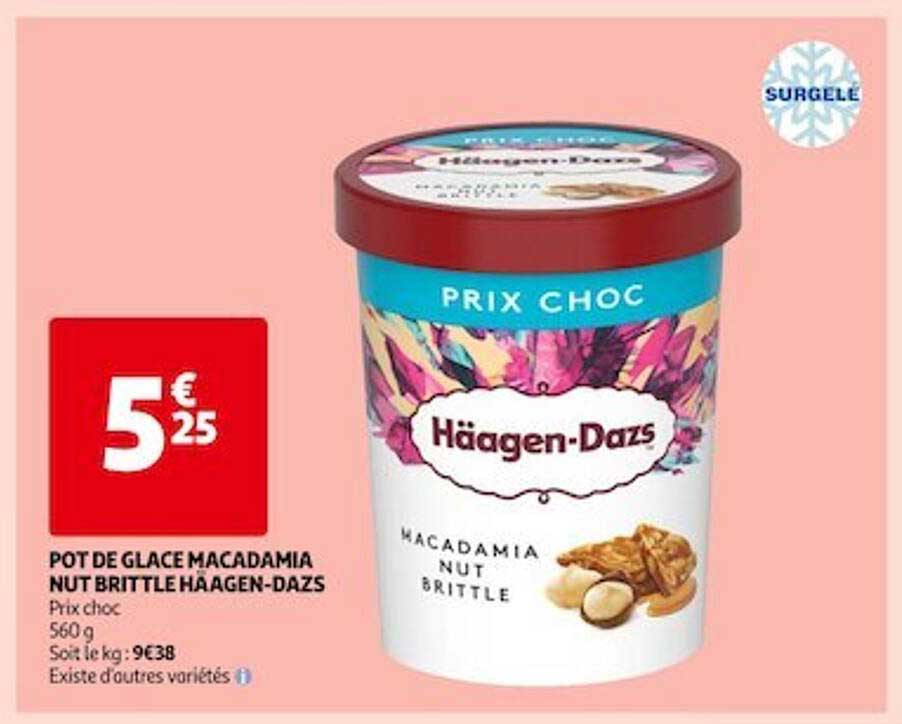 pot de glace macadamia nut brittle häagen-dazs