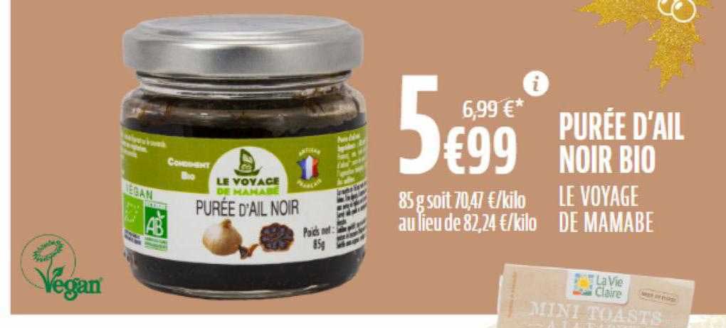 purée d'ail noir bio le voyage de mamabe