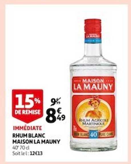 Rhum Blanc Maison La Mauny