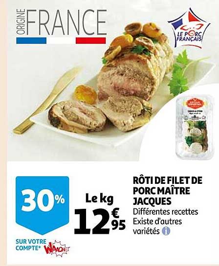 rôti de filet de porc maître jacques