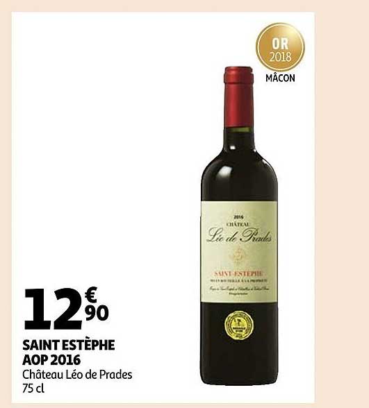 saint estèphe aop 2016 château léo de prades