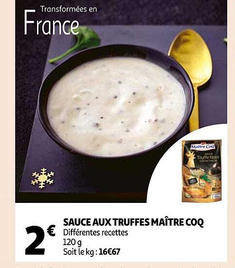 sauce aux truffes maître coq