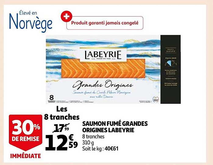 saumon fumé grandes origines labeyrie