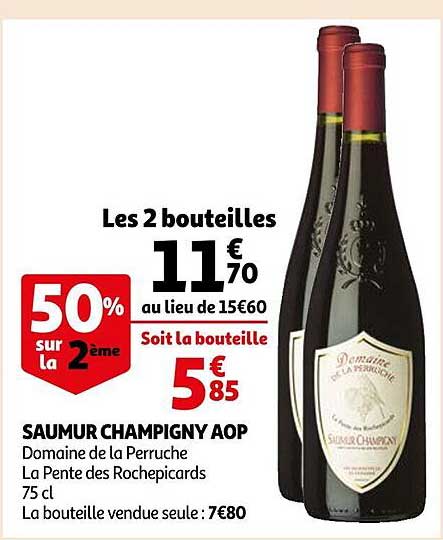 saumur champigny aop domaine de la perruche la pente des rochepicards