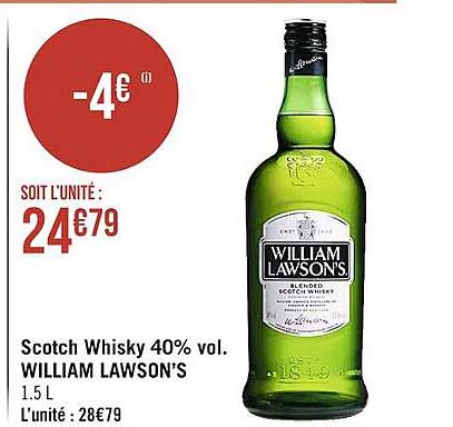 scotch whisky 40% vol. william lawson's