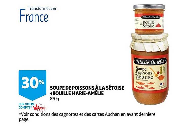 soupe de poissons à la sétoise + rouille marie-amélie