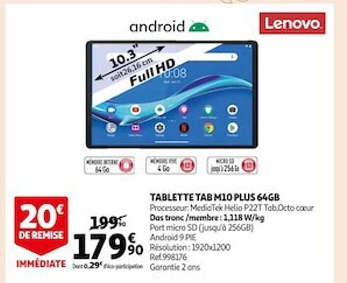 tablette tab m10 plus 64gb lenovo