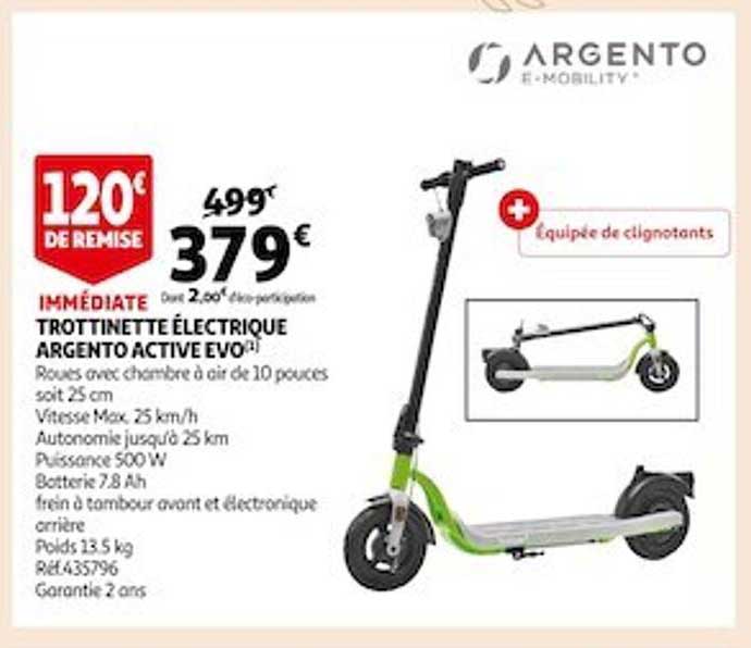 trottinette électrique argento active evo