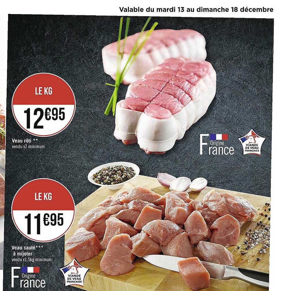 Veau Rôti**, Veau Sauté***à Mijoter