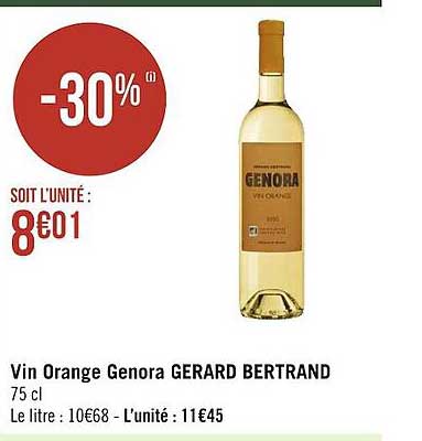 vin orange genora gérard bertrand