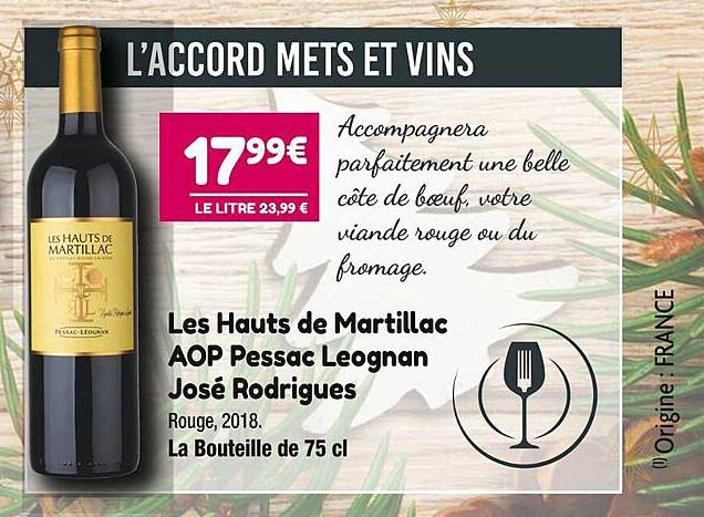 les hauts de martillac aop pessac leognan josé rodrigues